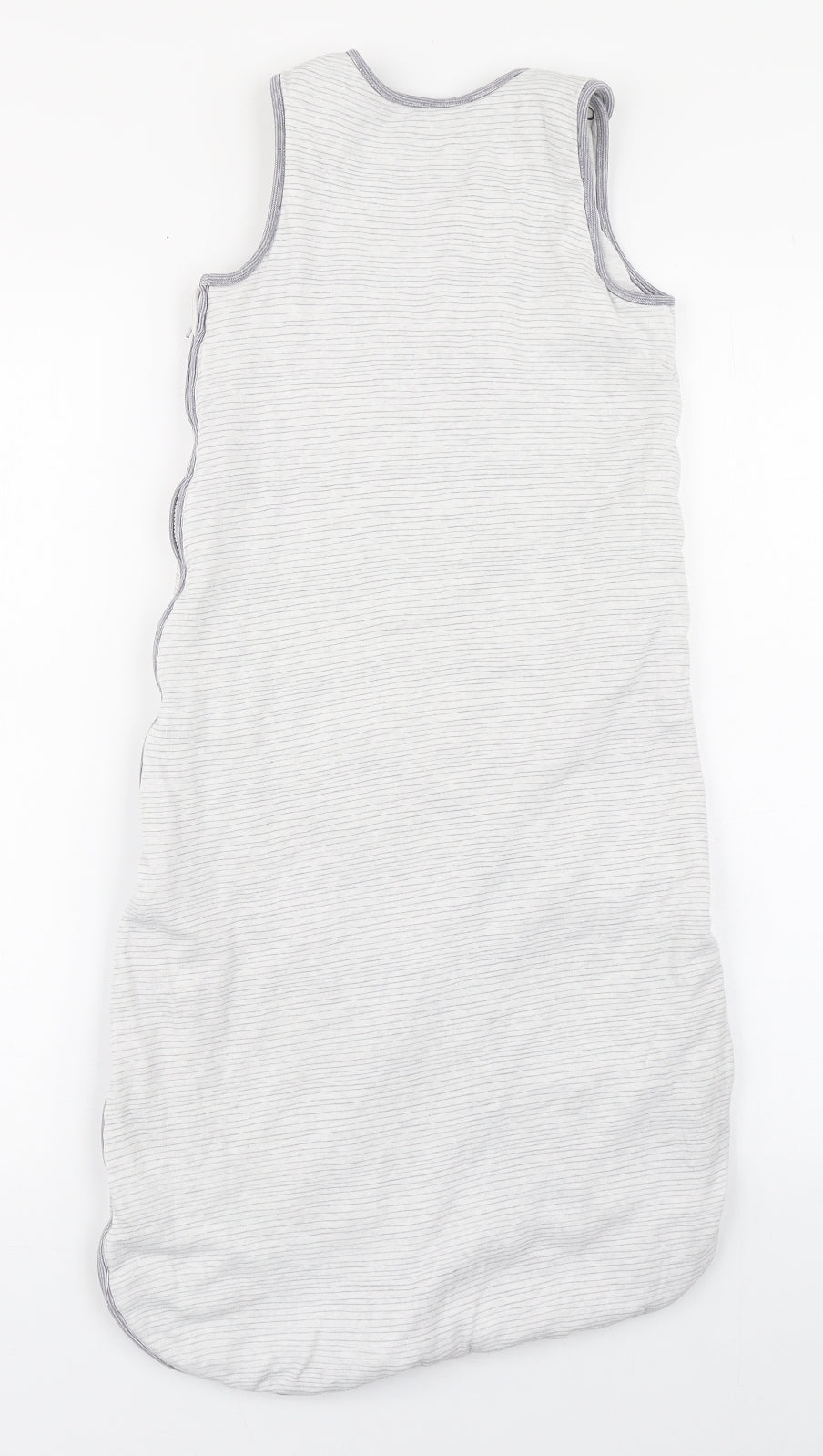 George Baby Grey Striped Cotton Babygrow One-Piece Size 18-24 Months  Zip - Sleeping bag