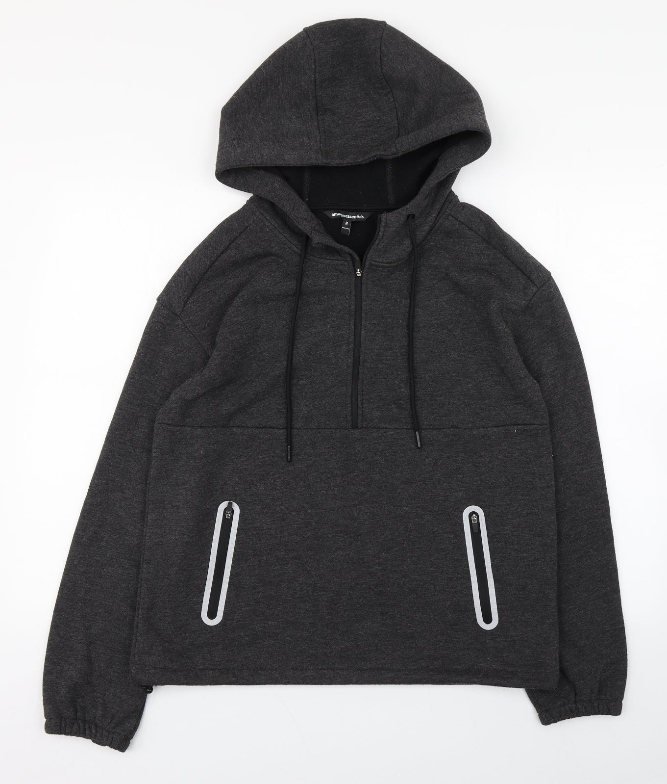 Amazon Essentials Mens Grey  Viscose Pullover Hoodie Size M