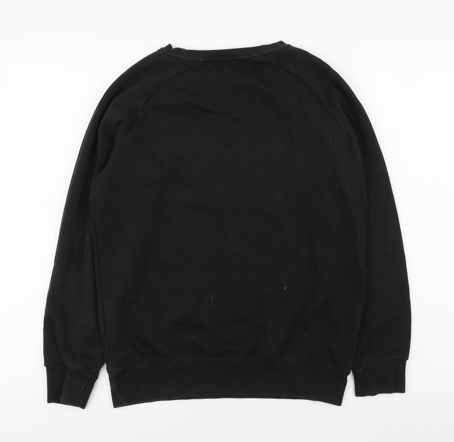Primark Girls Black  Cotton Pullover Sweatshirt Size 13-14 Years