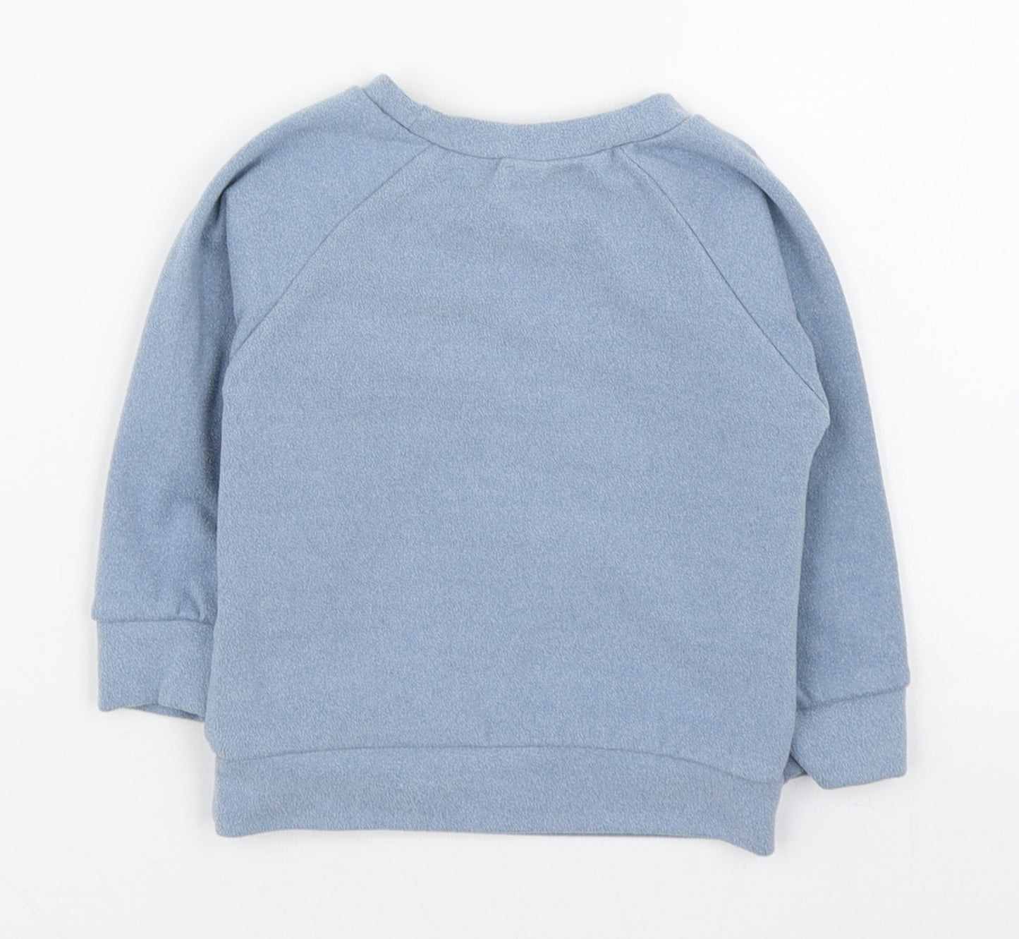 Preworn Baby Blue  Cotton Pullover Jumper Size 6-9 Months