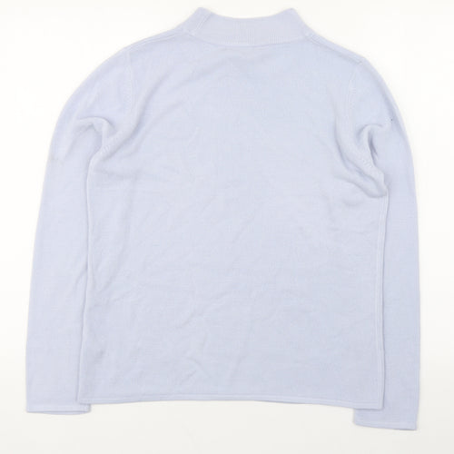 Bonmarché Womens Purple High Neck  Acrylic Pullover Jumper Size S
