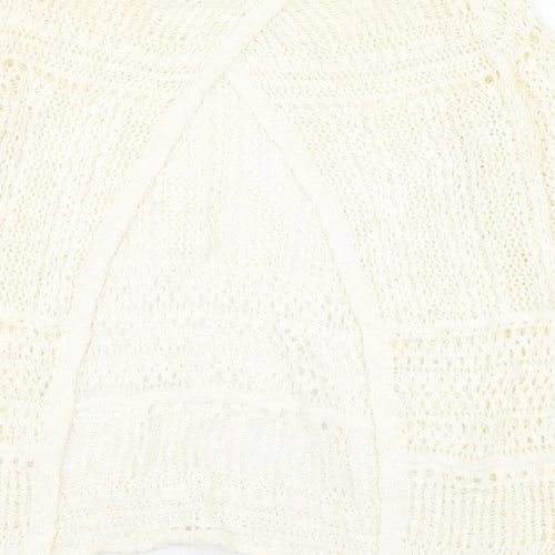 George Womens Ivory Round Neck  Cotton Pullover Jumper Size 10