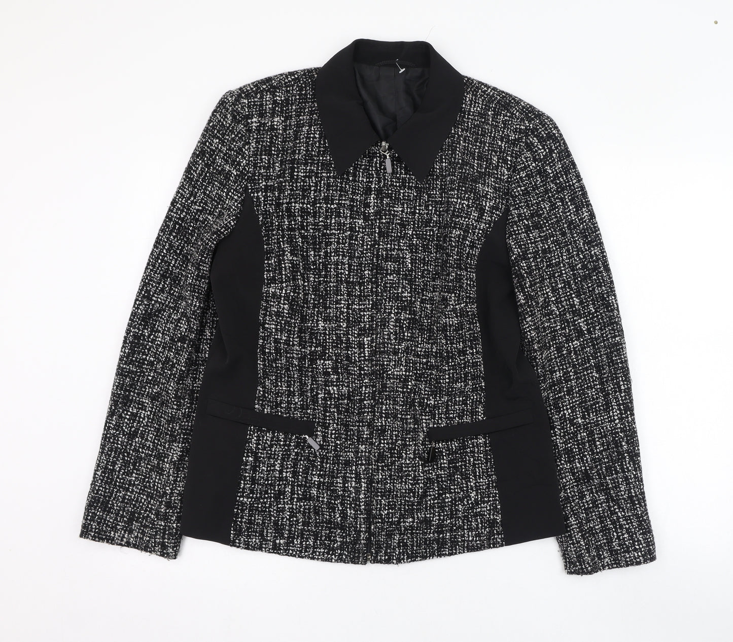 Preworn Womens Black   Jacket  Size 12  Zip