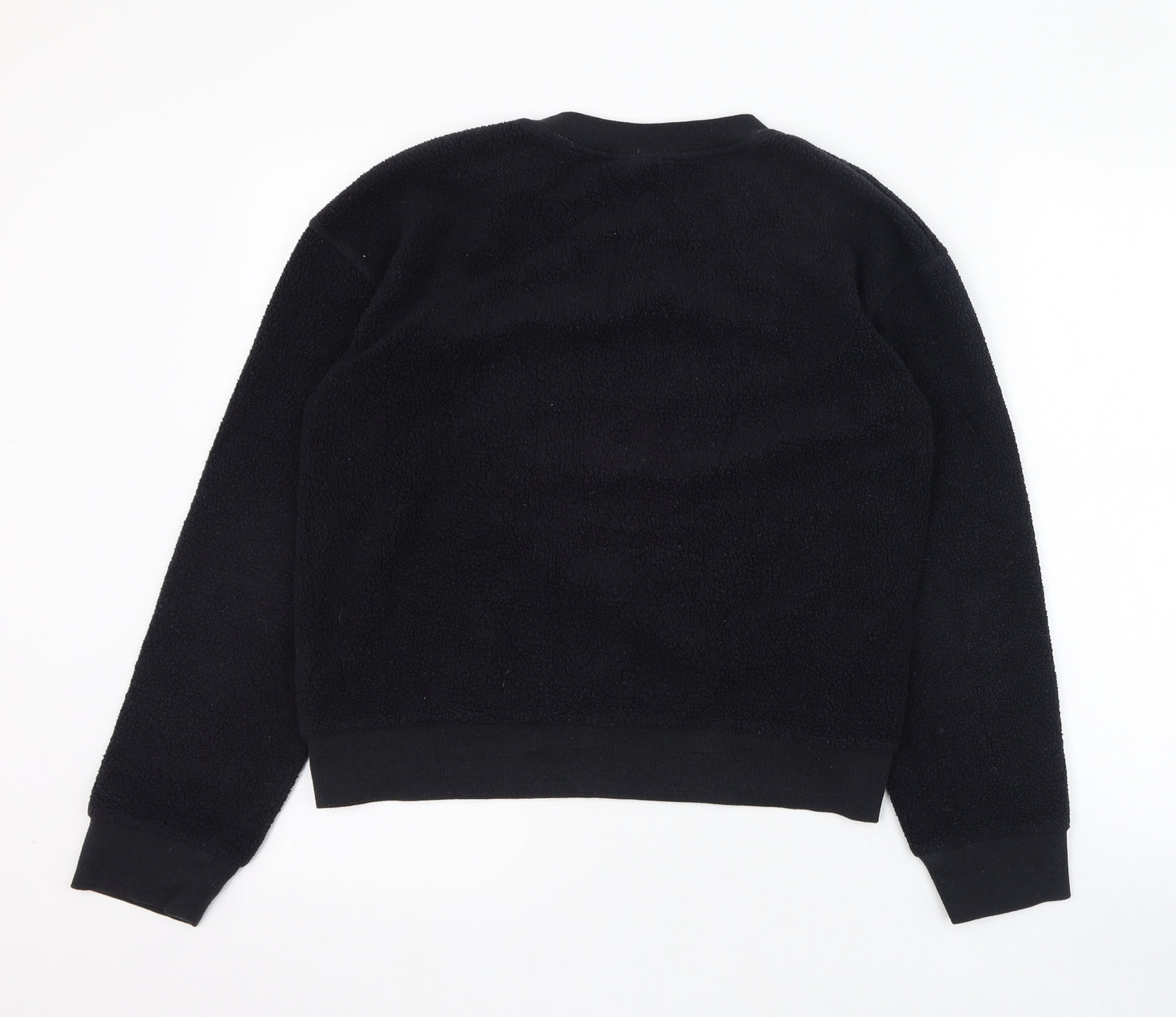 Topshop Womens Black  Polyester Pullover Sweatshirt Size 8  Pullover - California Surfing Association