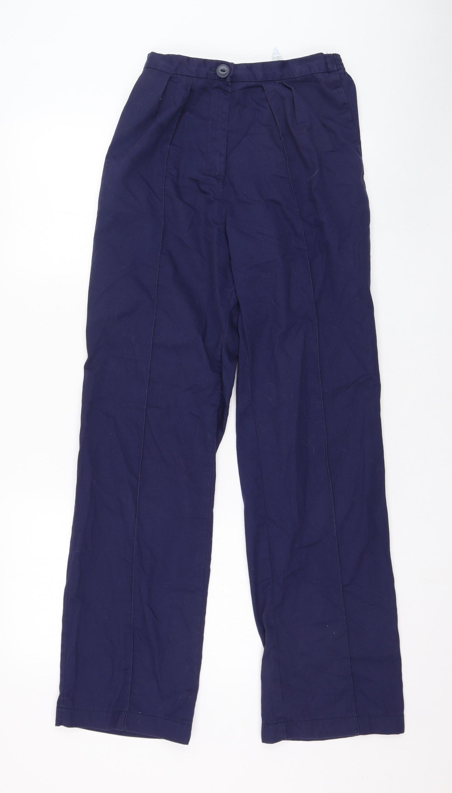 Boyd Cooper Womens Blue  Polyester Trousers  Size 12 L29 in Regular
