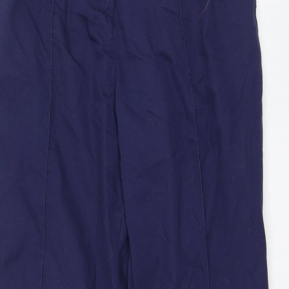 Boyd Cooper Womens Blue  Polyester Trousers  Size 12 L29 in Regular