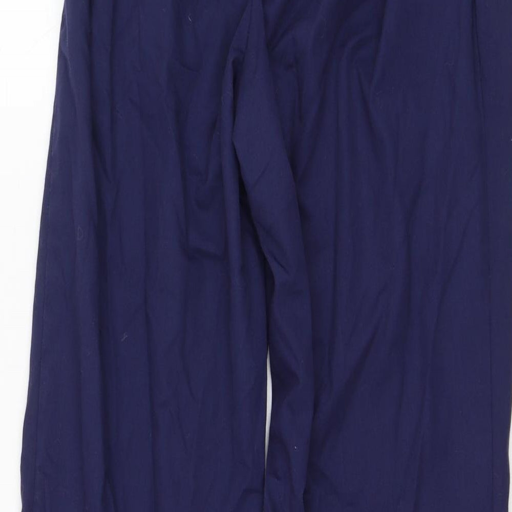 Boyd Cooper Womens Blue  Polyester Trousers  Size 12 L29 in Regular