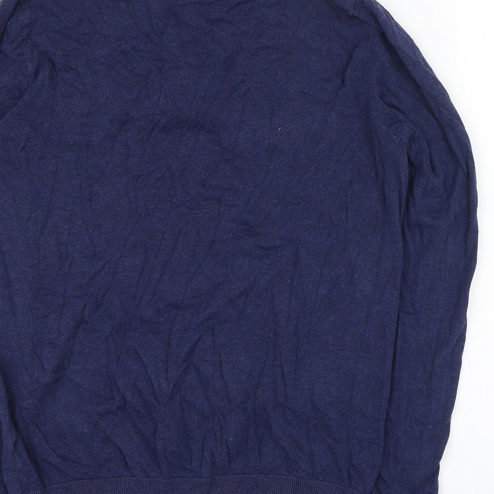 TU Mens Blue  Cotton  Polo Size S Collared Pullover