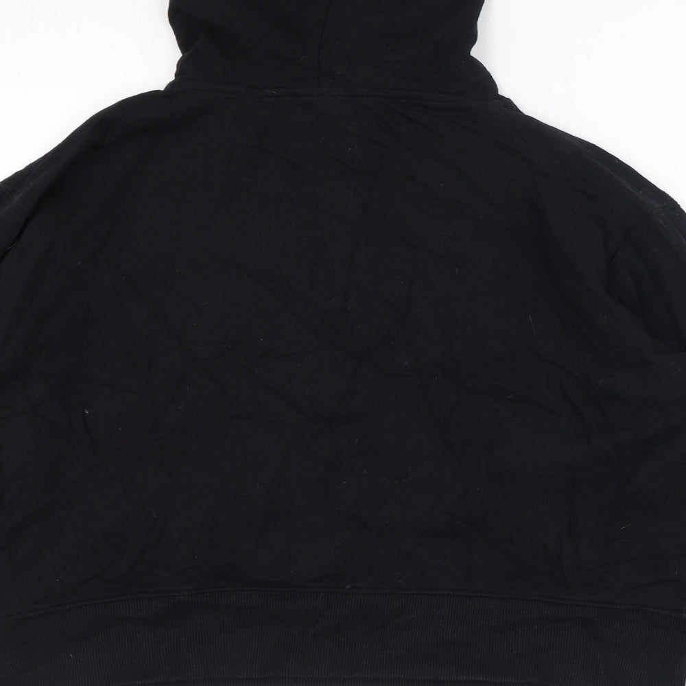 New Look Womens Black  Cotton Pullover Hoodie Size S  Pullover - USA