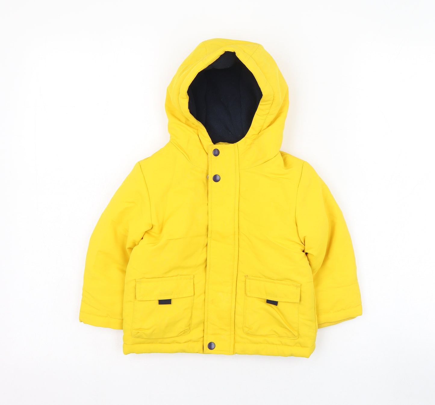 Primark Boys Yellow   Rain Coat Coat Size 12-18 Months   Zip