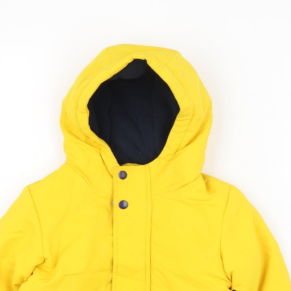 Primark Boys Yellow   Rain Coat Coat Size 12-18 Months   Zip