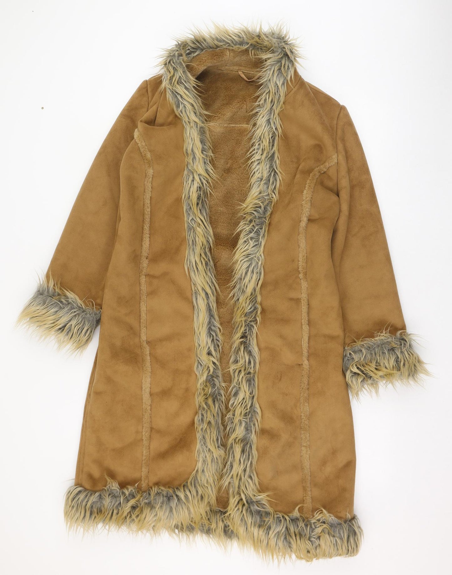 Preworn Womens Brown   Overcoat Coat Size M