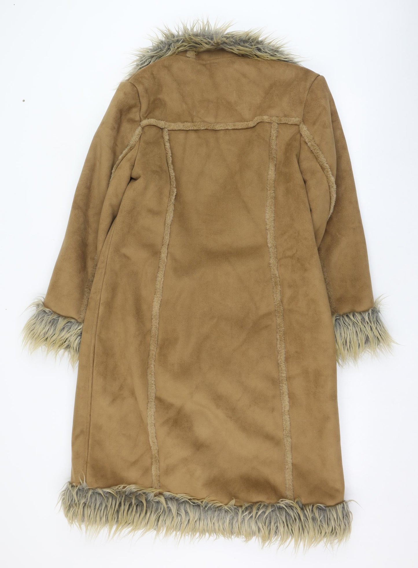 Preworn Womens Brown   Overcoat Coat Size M