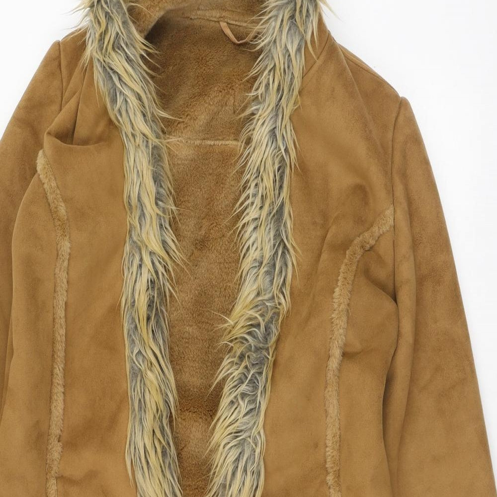 Preworn Womens Brown   Overcoat Coat Size M