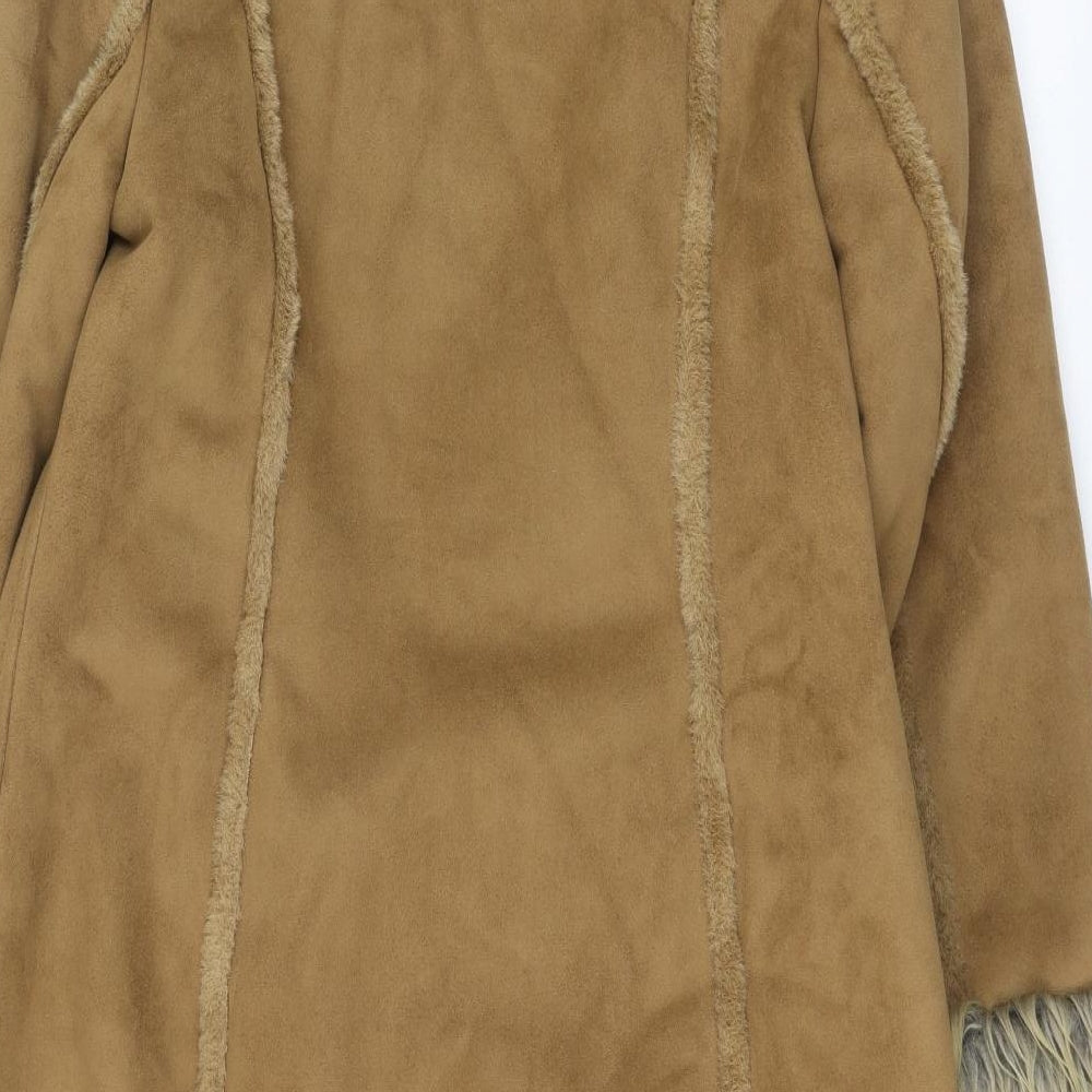 Preworn Womens Brown   Overcoat Coat Size M