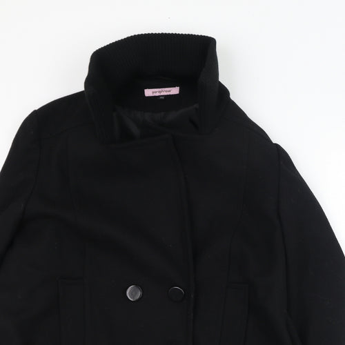 Paraphrase Womens Black   Jacket Coat Size 16  Button