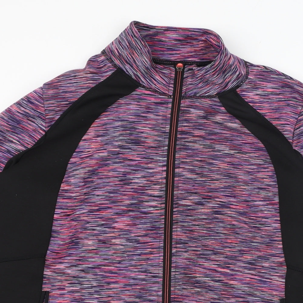Dunnes Stores Womens Pink  Polyester Full Zip Sweatshirt Size XL  Zip