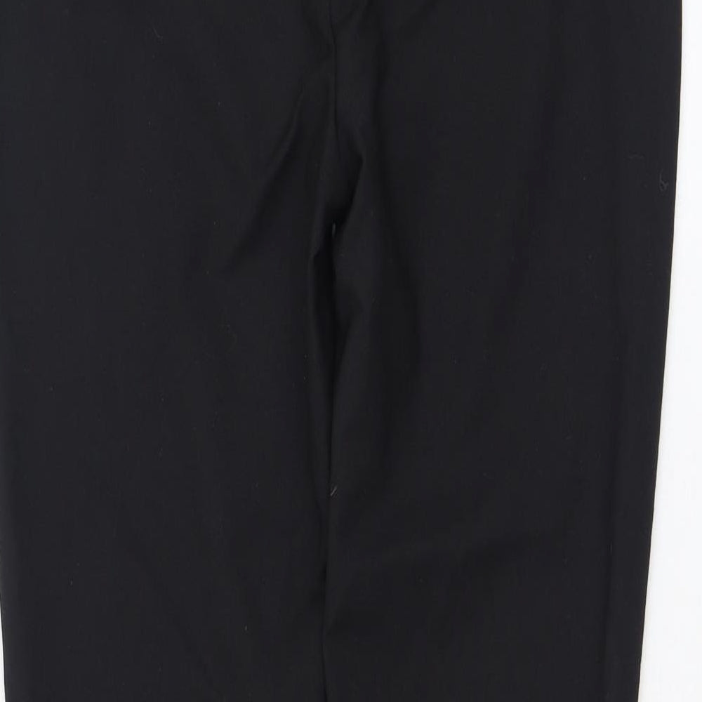 NEXT Womens Black  Polyester Trousers  Size 10 L27 in Regular Zip
