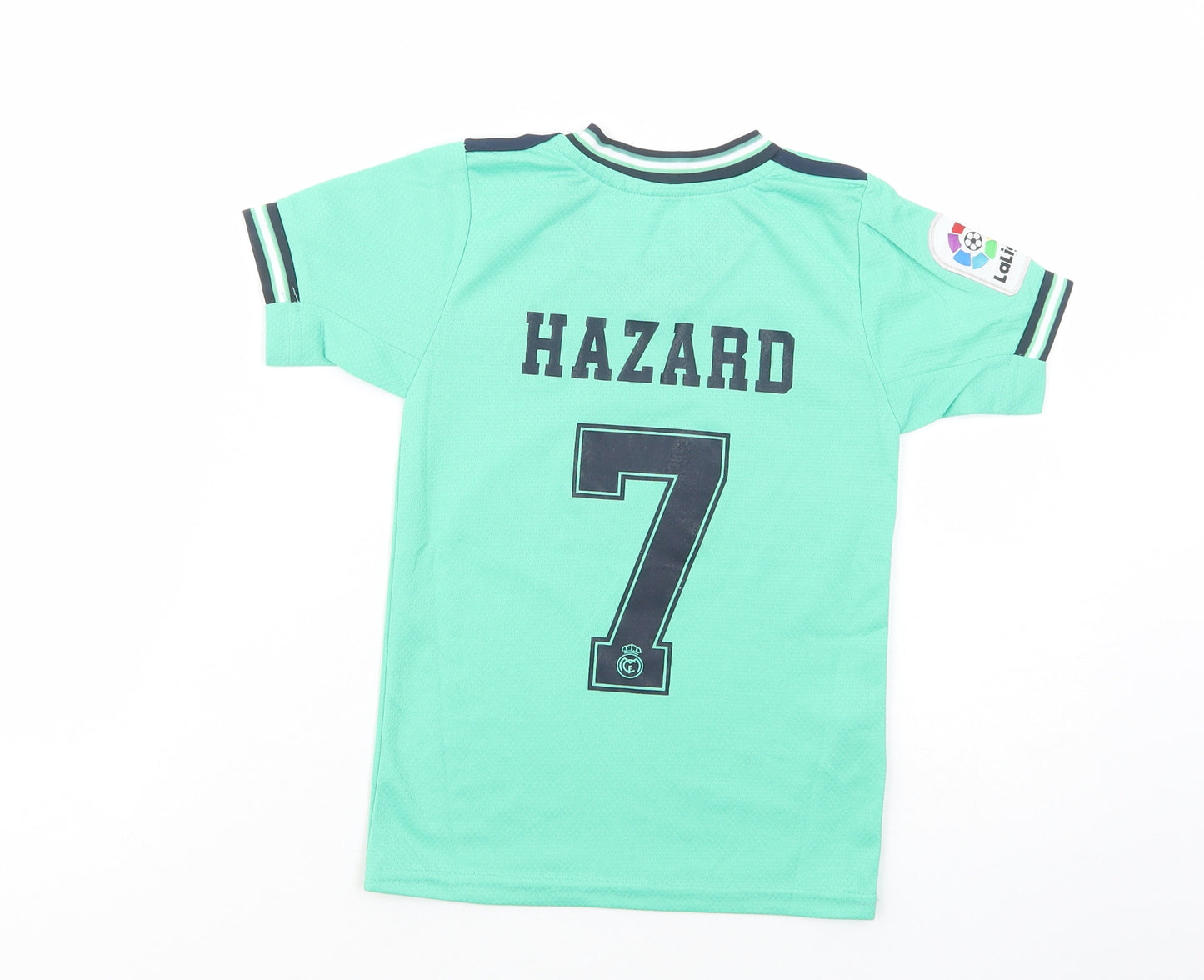 adidas Boys Green  Polyester Jersey T-Shirt Size 4-5 Years V-Neck Pullover