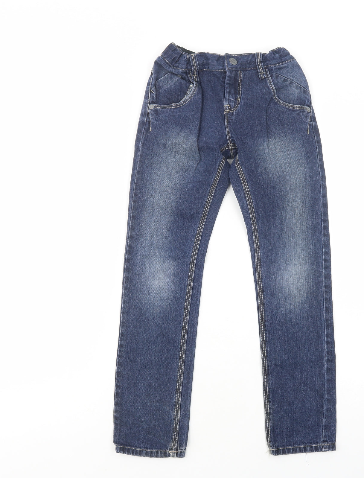name it Boys Blue  Cotton Skinny Jeans Size 9 Months  Regular Button