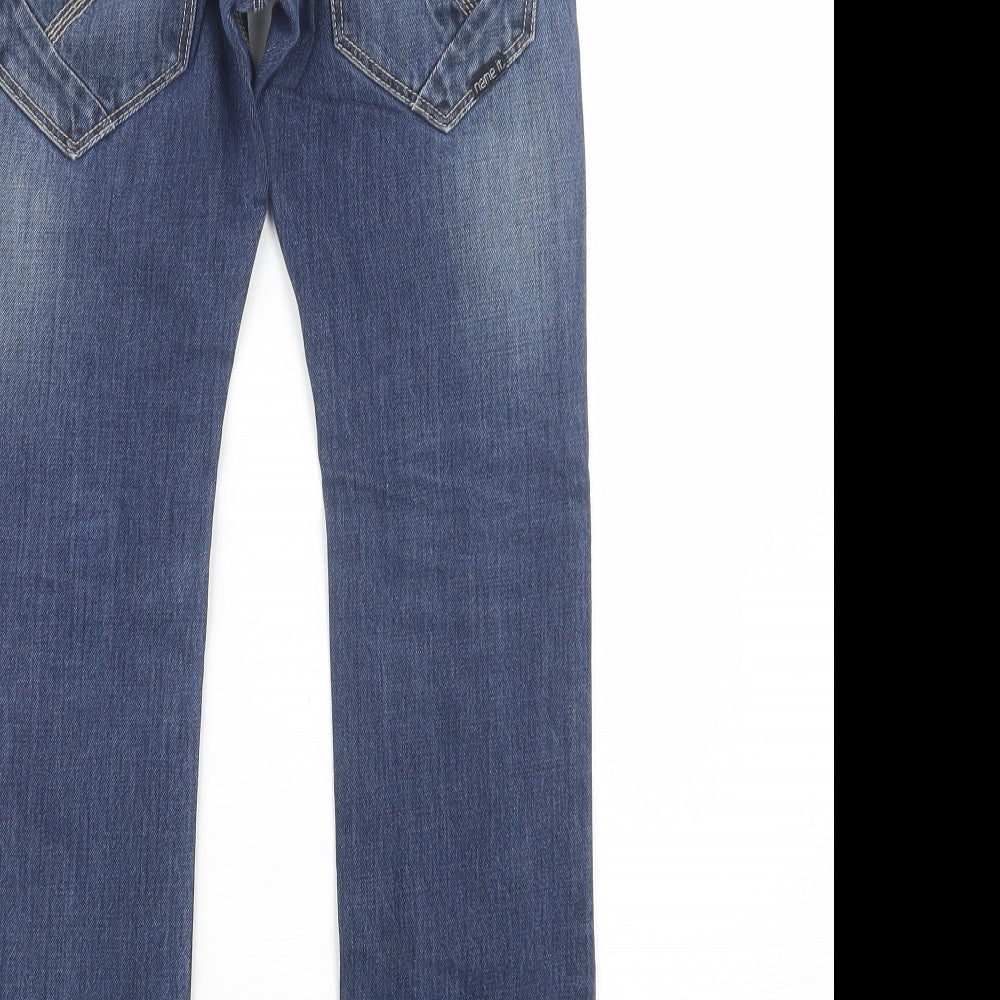 name it Boys Blue  Cotton Skinny Jeans Size 9 Months  Regular Button