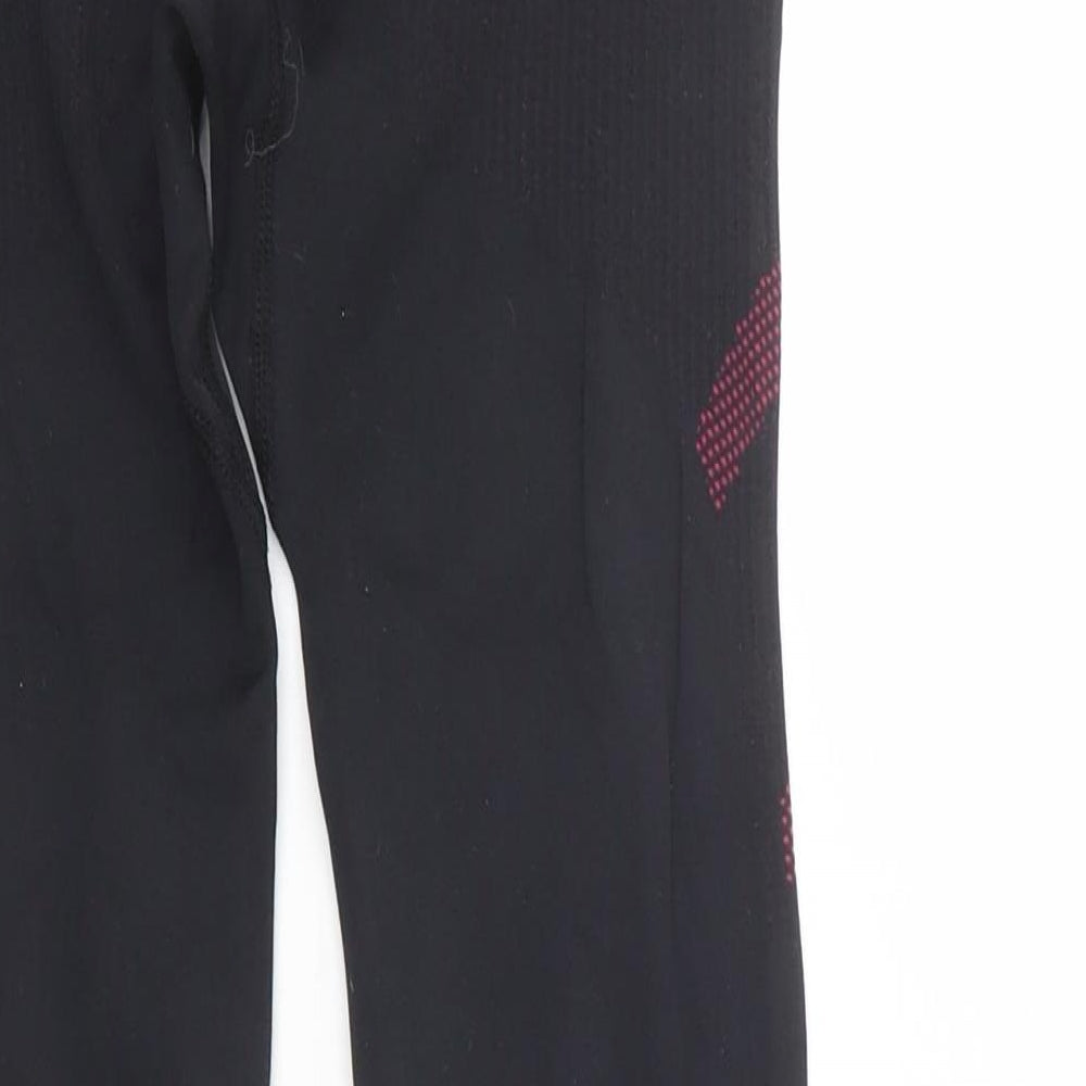 Crivit Womens Black  Polyamide Compression Leggings Size M L24 in Regular