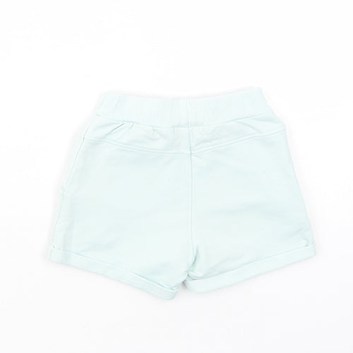 name it Baby Green  Cotton Cropped Leggings Size 12-18 Months  Drawstring