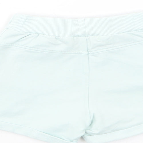 name it Baby Green  Cotton Cropped Leggings Size 12-18 Months  Drawstring