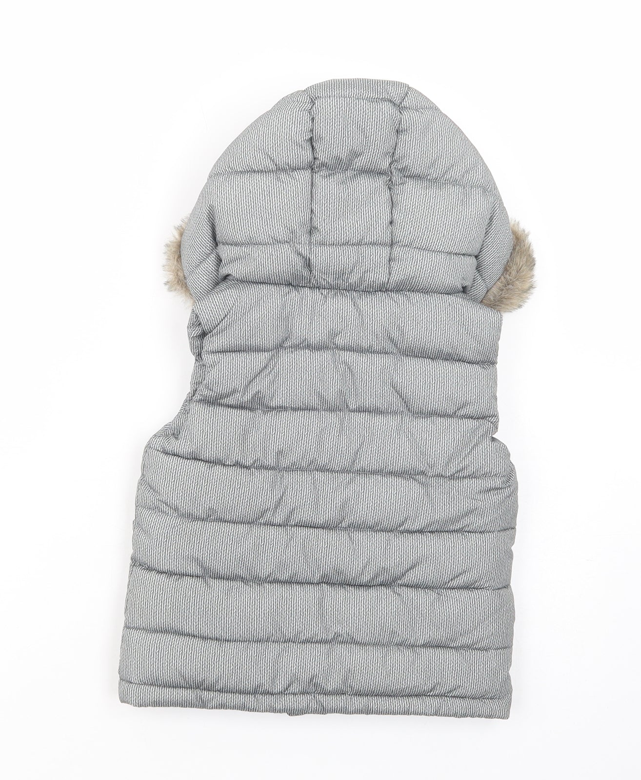 F&F Boys Grey   Gilet Waistcoat Size 2-3 Years  Zip