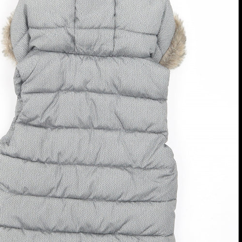 F&F Boys Grey   Gilet Waistcoat Size 2-3 Years  Zip