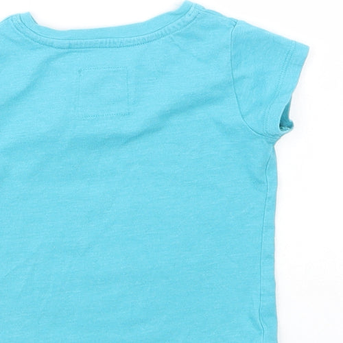 NEXT Baby Blue  Cotton Pullover T-Shirt Size 6-9 Months Crew Neck Pullover - I Love Me