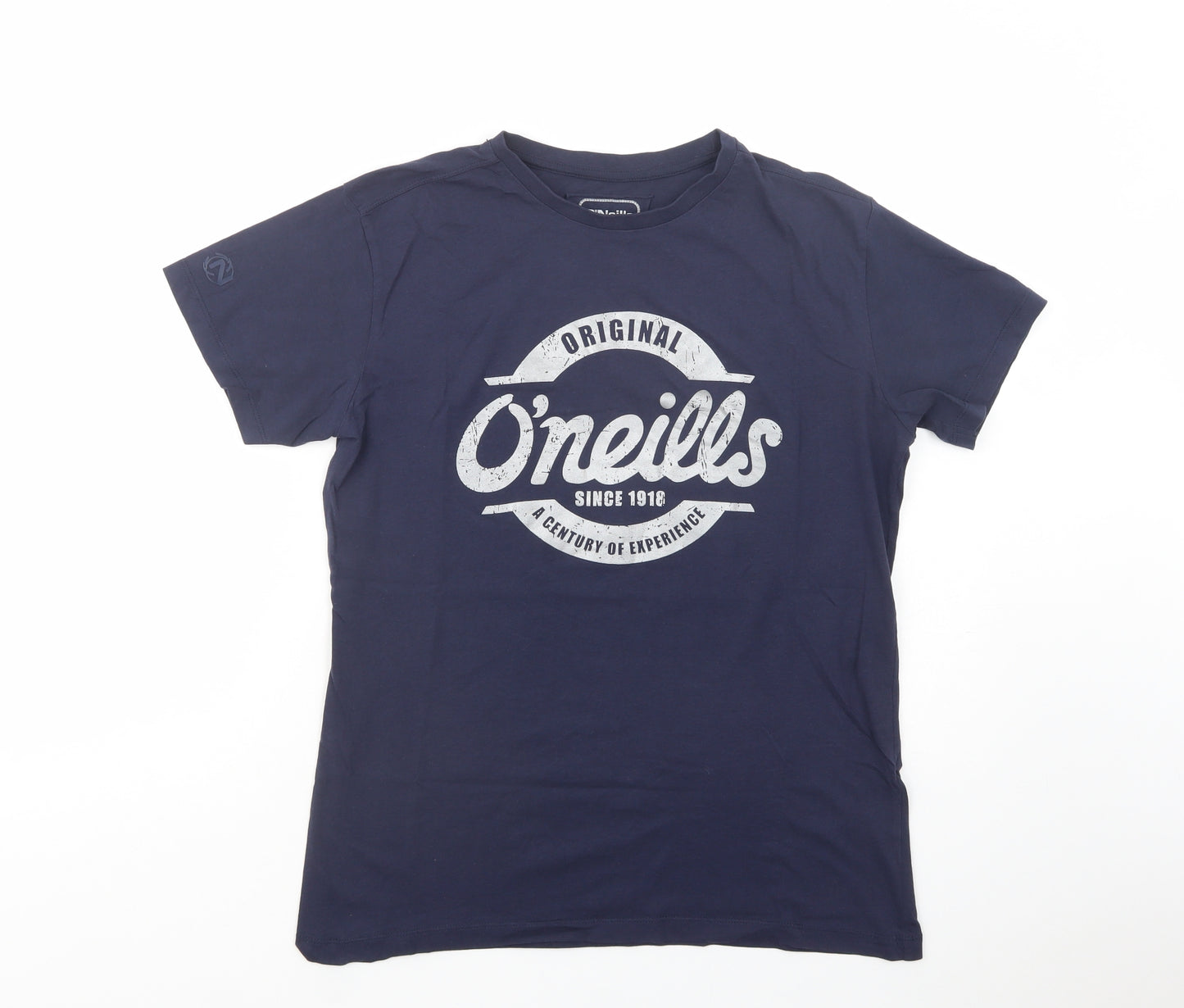 O'Neills Mens Blue  Cotton  T-Shirt Size M Crew Neck