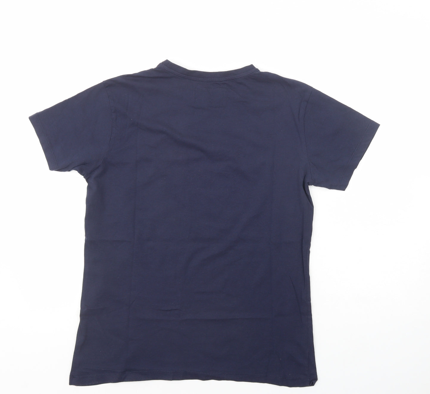 O'Neills Mens Blue  Cotton  T-Shirt Size M Crew Neck