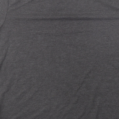 Primark Womens Grey  Cotton Basic T-Shirt Size 14 Crew Neck