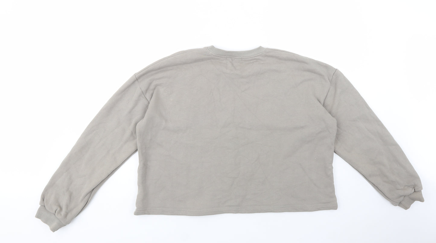 Another Version Womens Grey  Cotton Pullover Sweatshirt Size L  Pullover