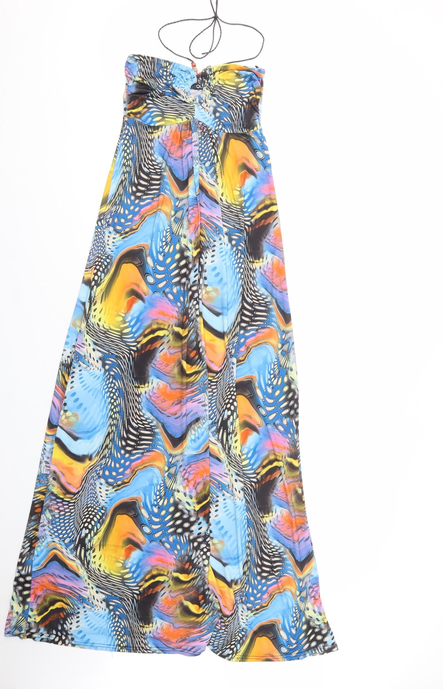 Quiz Womens Multicoloured Geometric Polyester Maxi  Size 10  Sweetheart Pullover