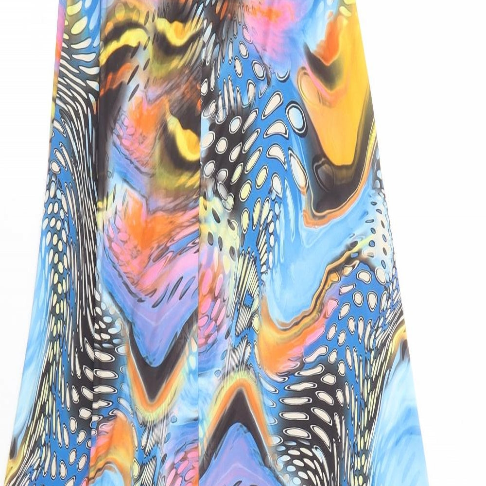 Quiz Womens Multicoloured Geometric Polyester Maxi  Size 10  Sweetheart Pullover