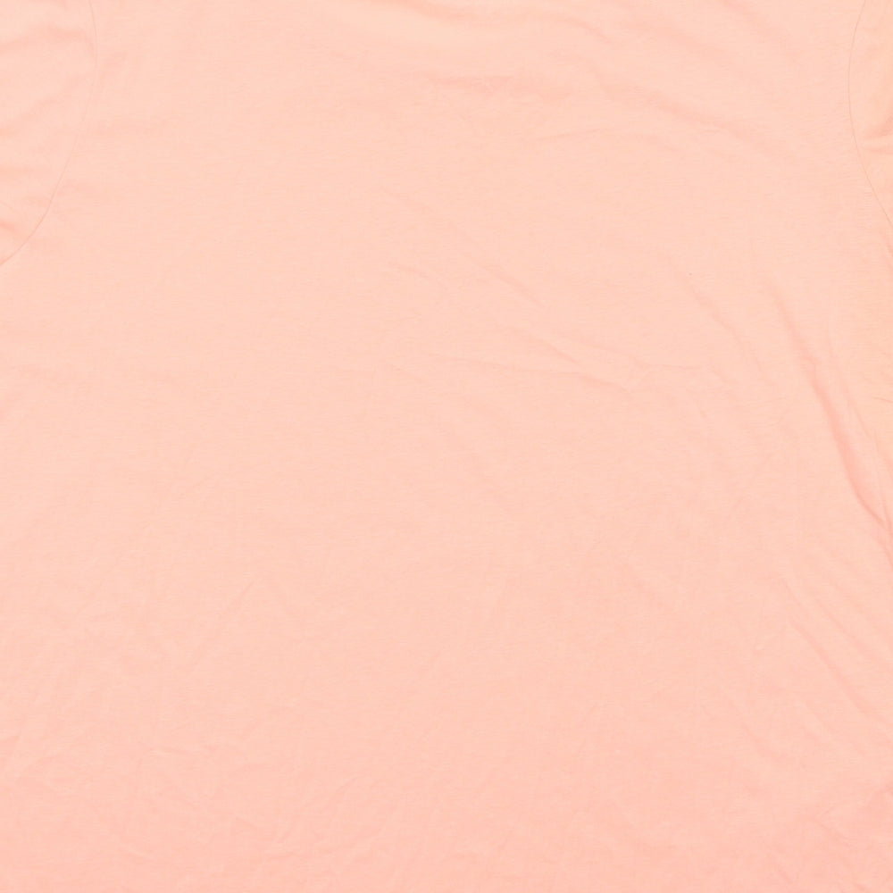 Primark Womens Pink  Cotton Basic T-Shirt Size 2XL Crew Neck - Peachy Keen
