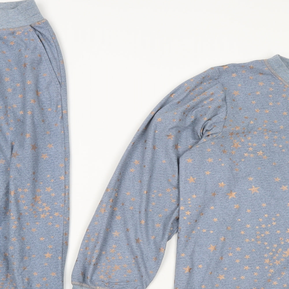NEXT Womens Blue Geometric Polyester  Pyjama Set Size M   - Star Print