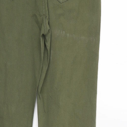 Quiz Womens Green  Cotton Jegging Jeans Size 10 L31 in Regular Button
