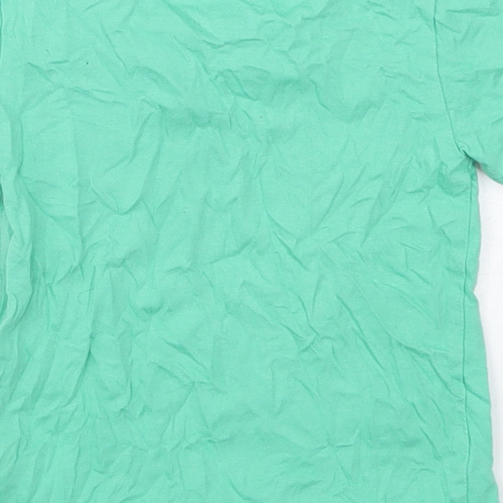 Primark Boys Green  Cotton Basic T-Shirt Size 18-24 Months Crew Neck Pullover - My Dad Is The Best Ever
