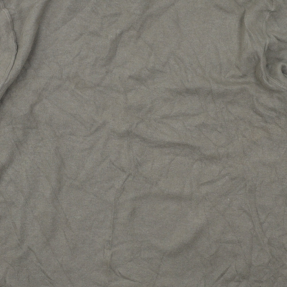 Mainstream collection Mens Grey  Cotton Pullover Sweatshirt Size XL