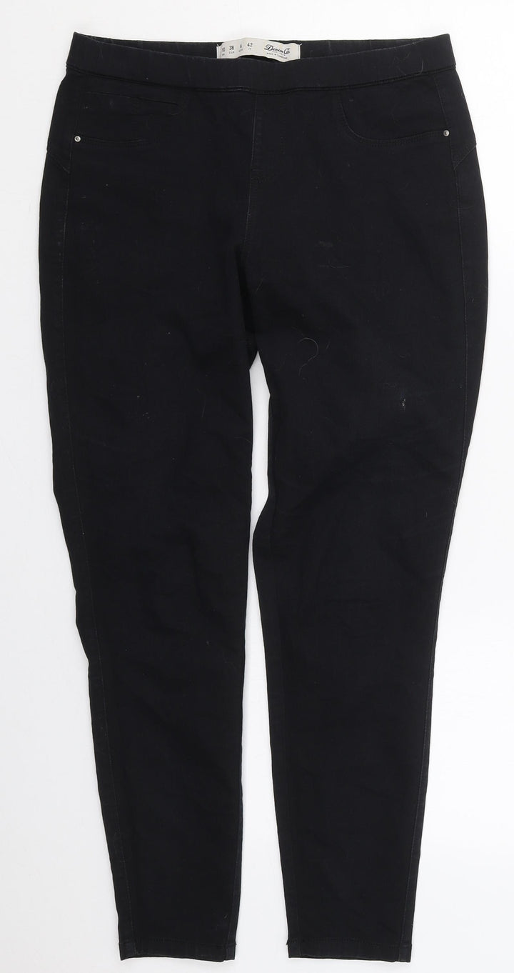 Denim Co Womens Black Cotton Jegging Jeans Size 10 L26 in Regular