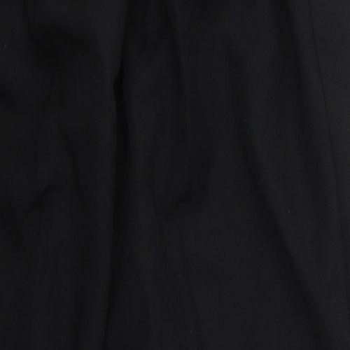 Preworn Womens Black  Polyester Trousers  Size 30 in L25 in Regular