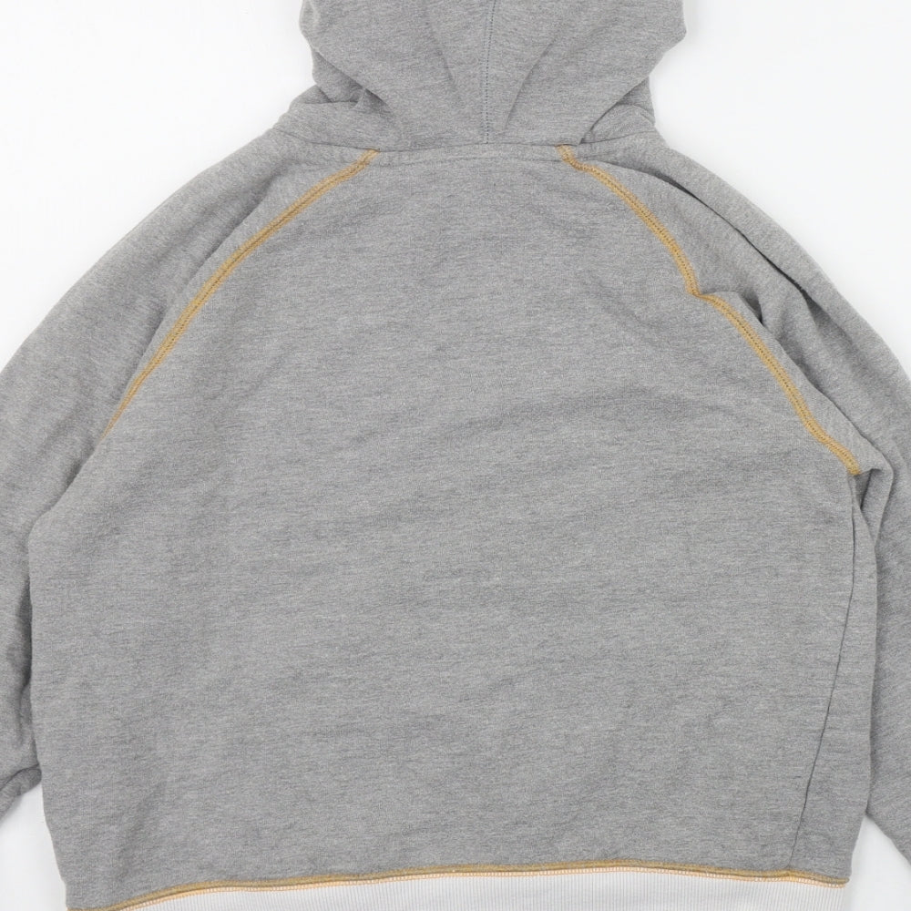 Converse Boys Grey  Cotton Pullover Hoodie Size 10 Years  Pullover