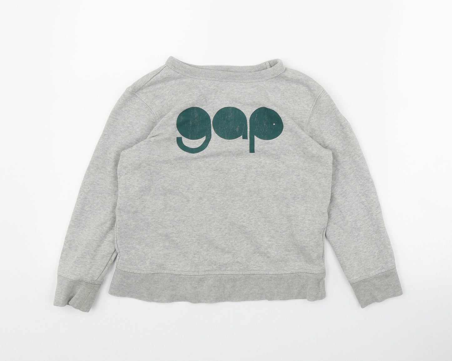 Gap Boys Grey  Cotton Pullover Sweatshirt Size 6-7 Years  Pullover