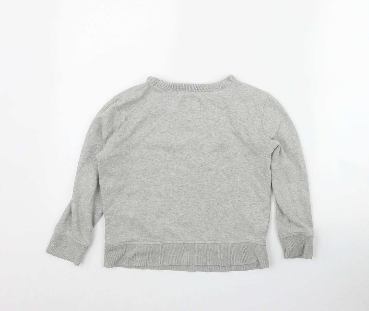 Gap Boys Grey  Cotton Pullover Sweatshirt Size 6-7 Years  Pullover