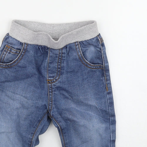 F&F Boys Blue  Cotton Jogger Jeans Size 9 Months  Pullover