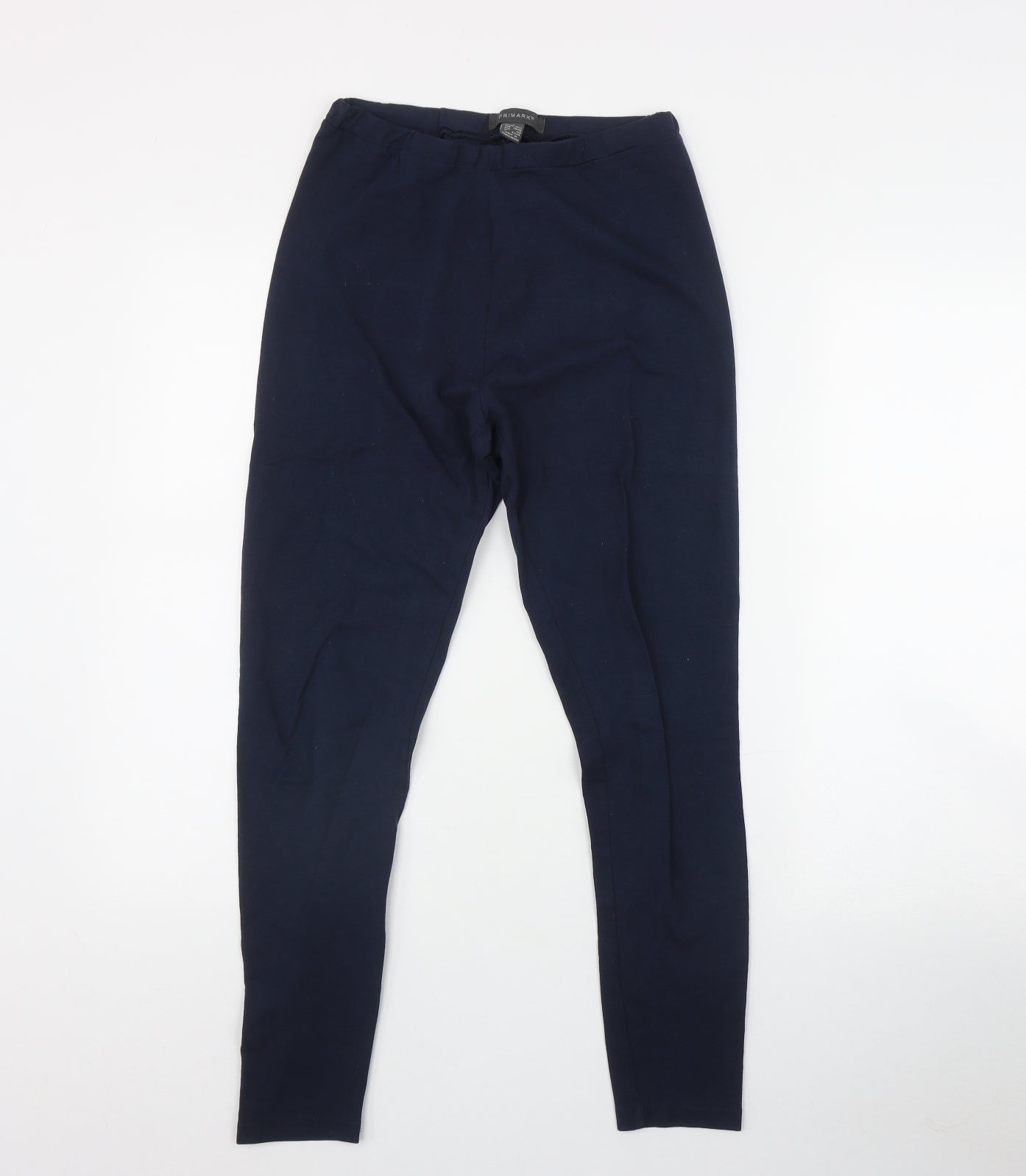 Primark Womens Blue  Cotton Jogger Leggings Size 10 L27 in