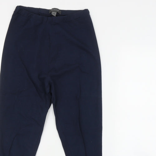 Primark Womens Blue  Cotton Jogger Leggings Size 10 L27 in